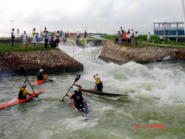 Canoe Slalom Competition Track and Canoe Recreational Rafting